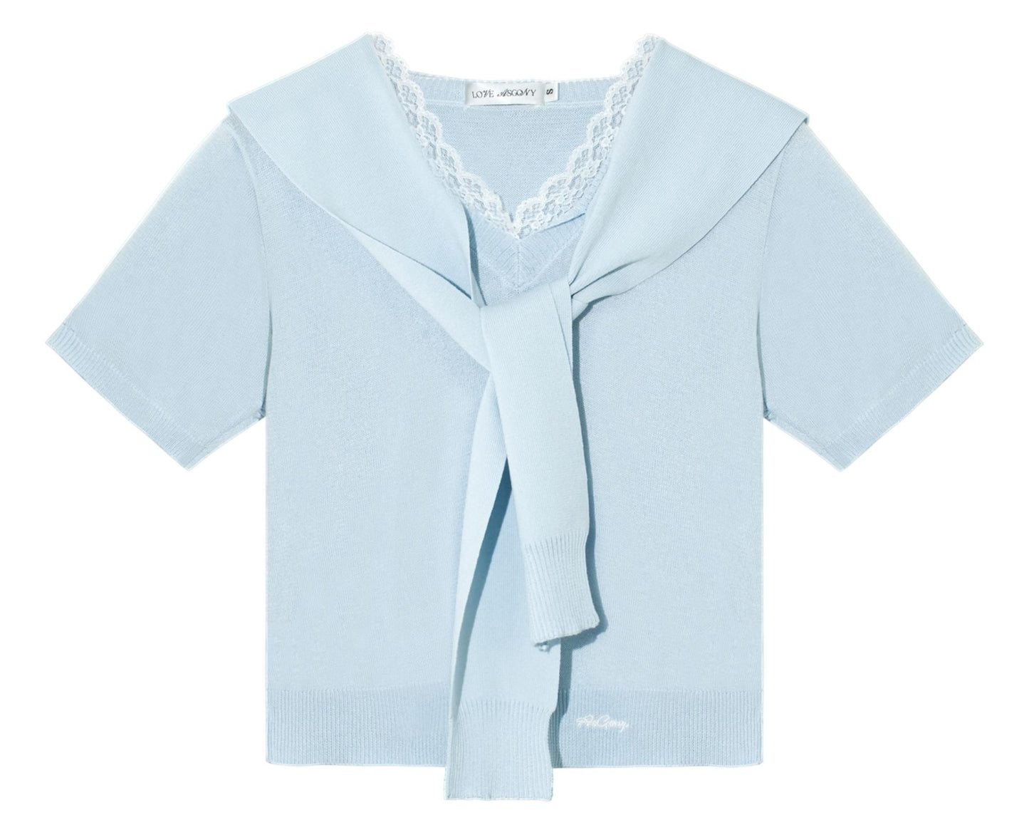 Short-Sleeved Lounge Knit Slacks Set-Up