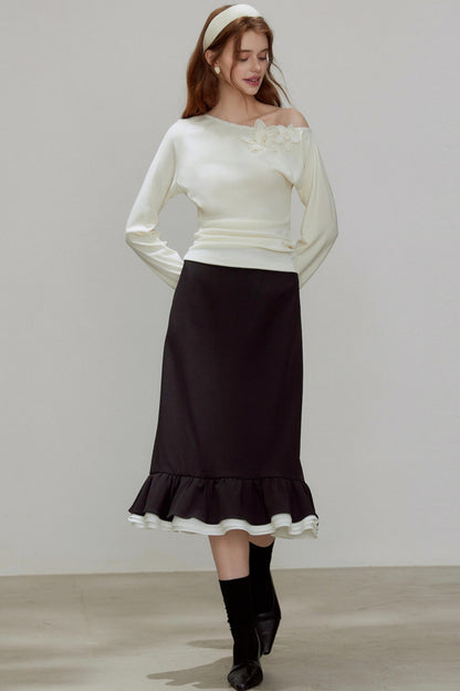 New Knitted Floral Sweater