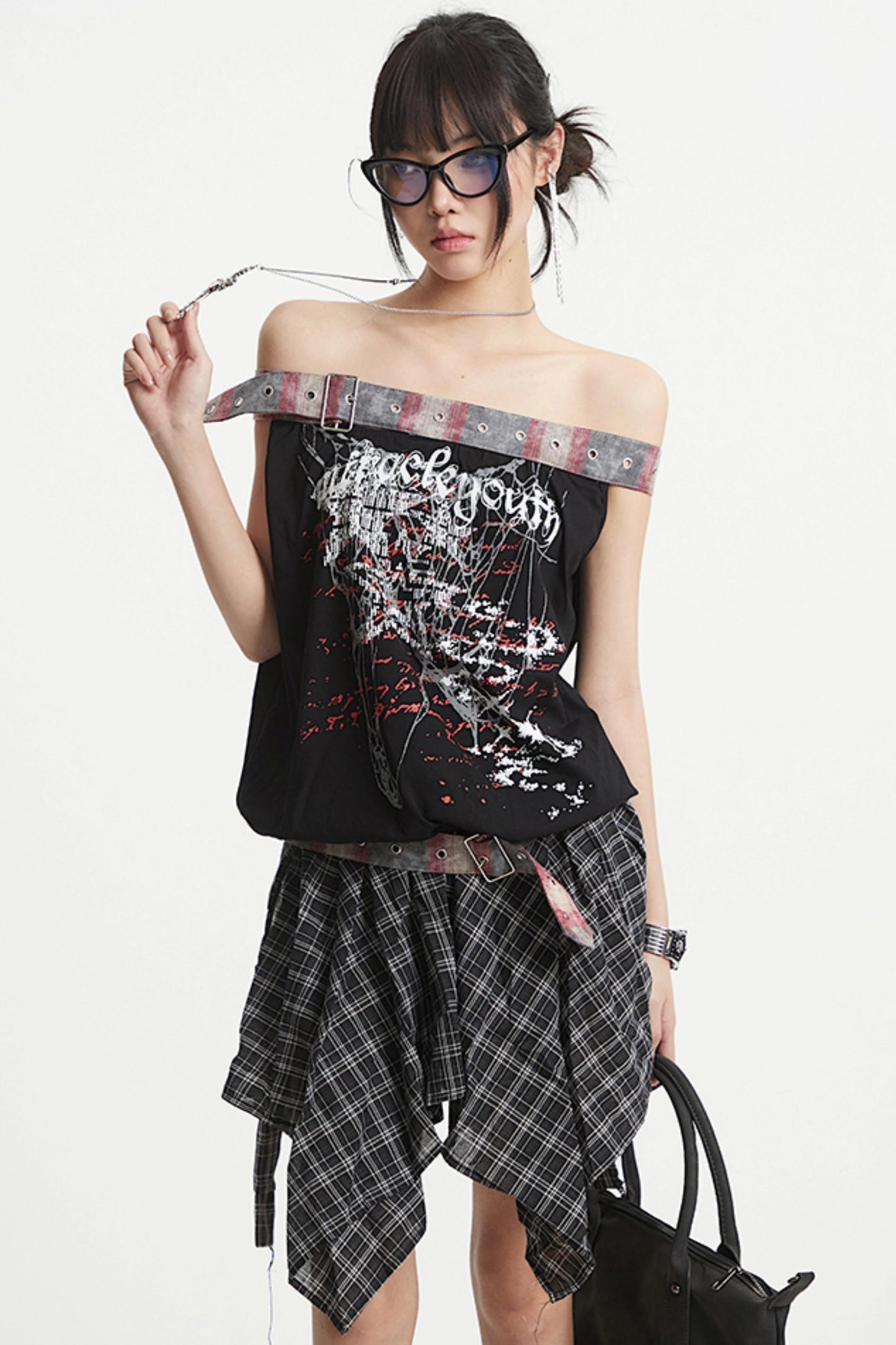 French One-Shoulder Top