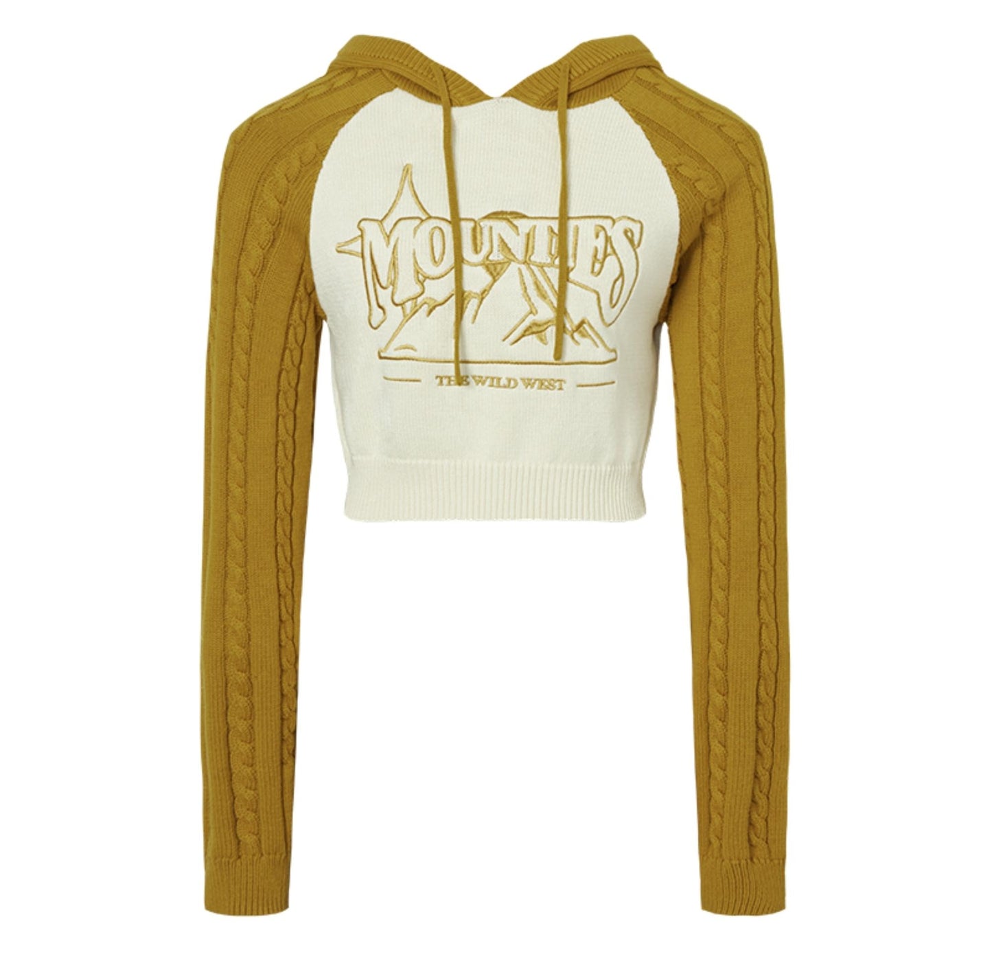 Contrasting Cropped Sweater