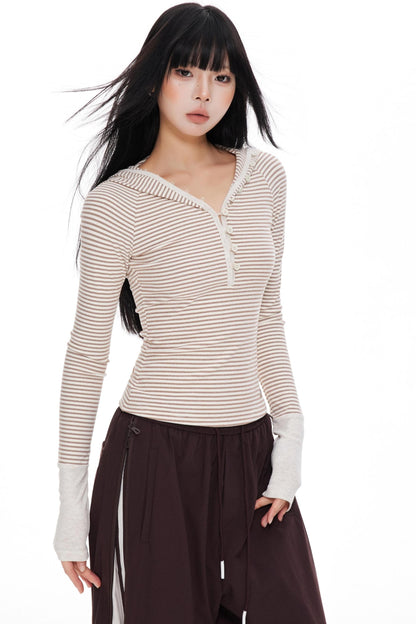 Knitted Long Sleeve T-Shirt