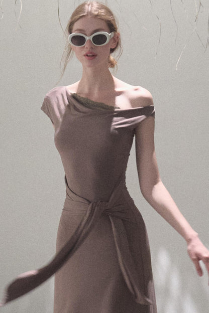 Elegant Knit Maxi Dress