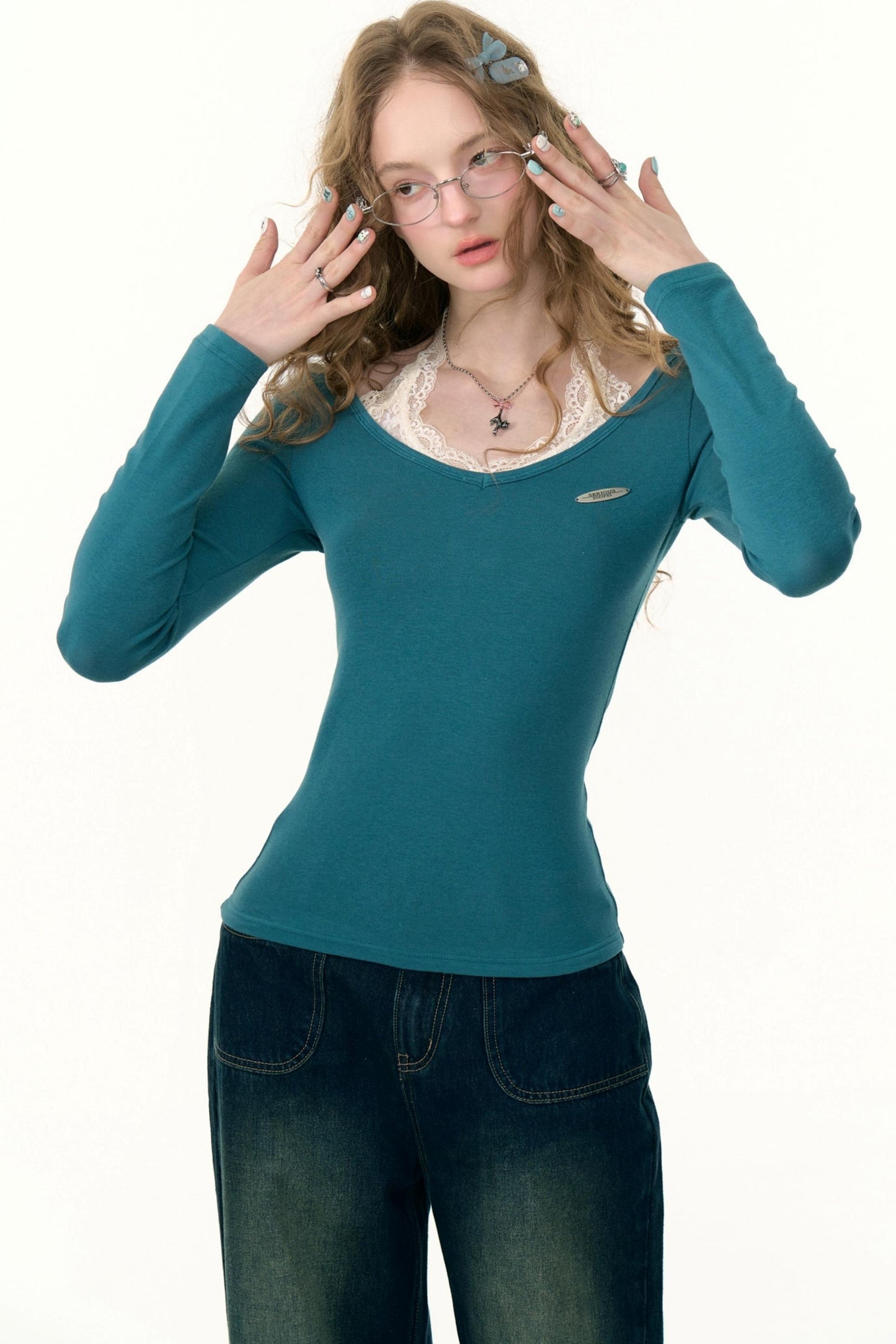 Desire Lace Halterneck Knitted Top