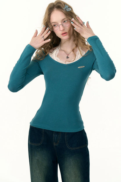 Desire Lace Halterneck Knitted Top