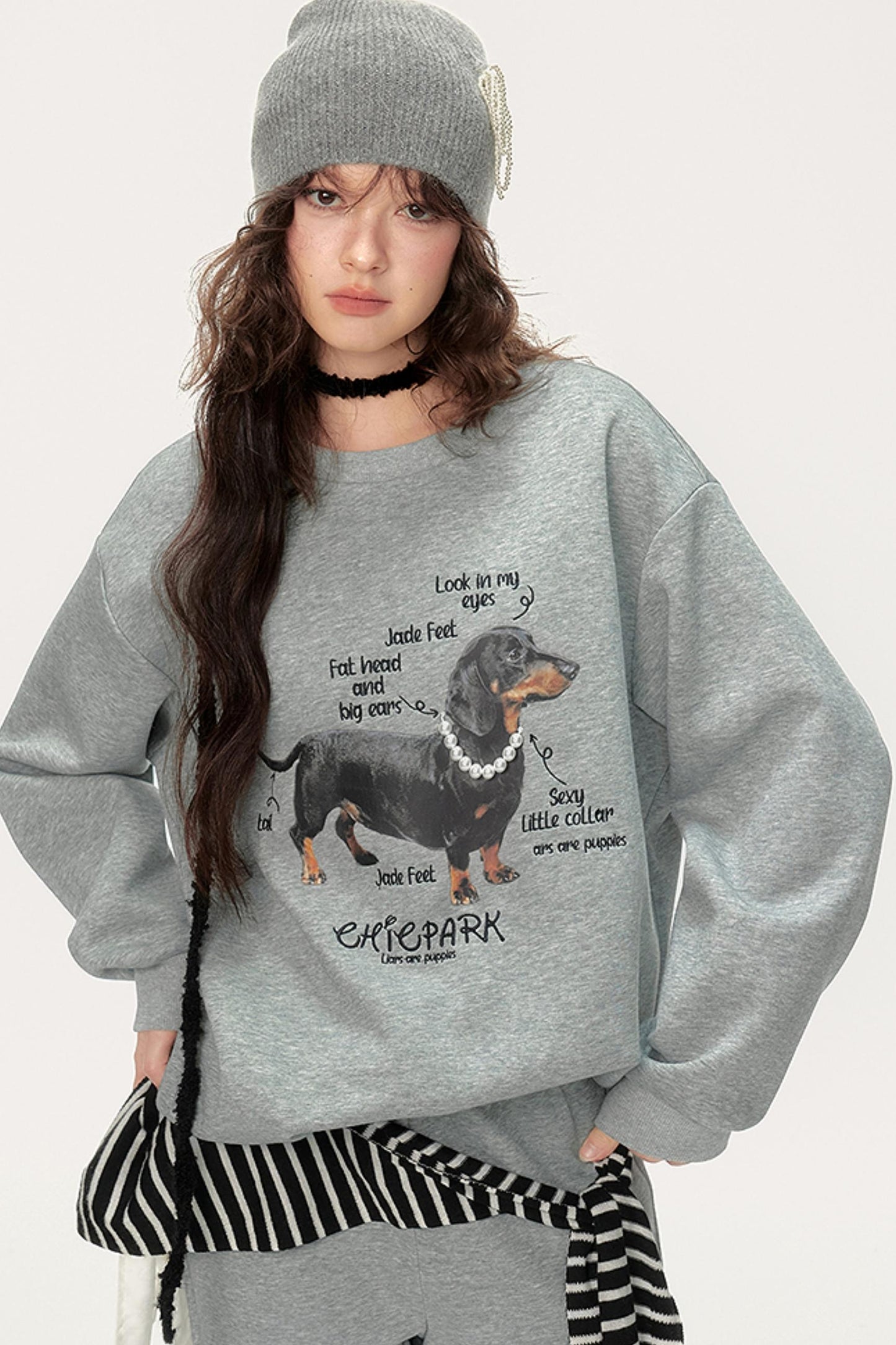 High-Waisted Loose Flared Slacks Set-Up