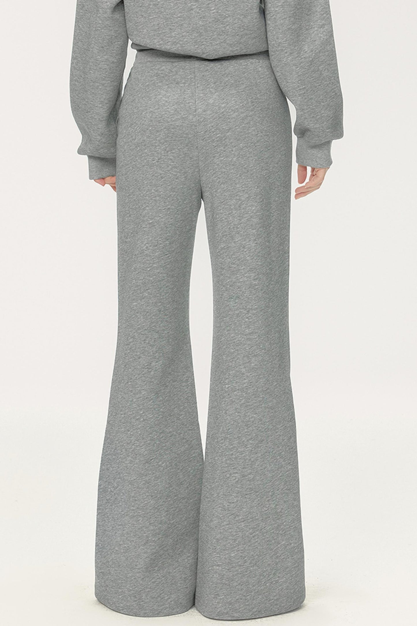 High-Waisted Loose Flared Slacks Set-Up