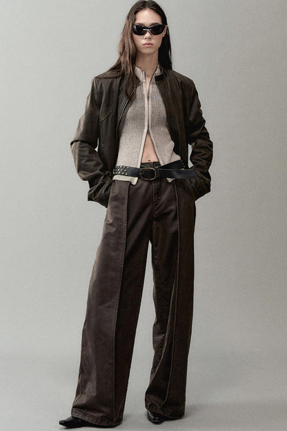 Spliced Knitted Cardigan