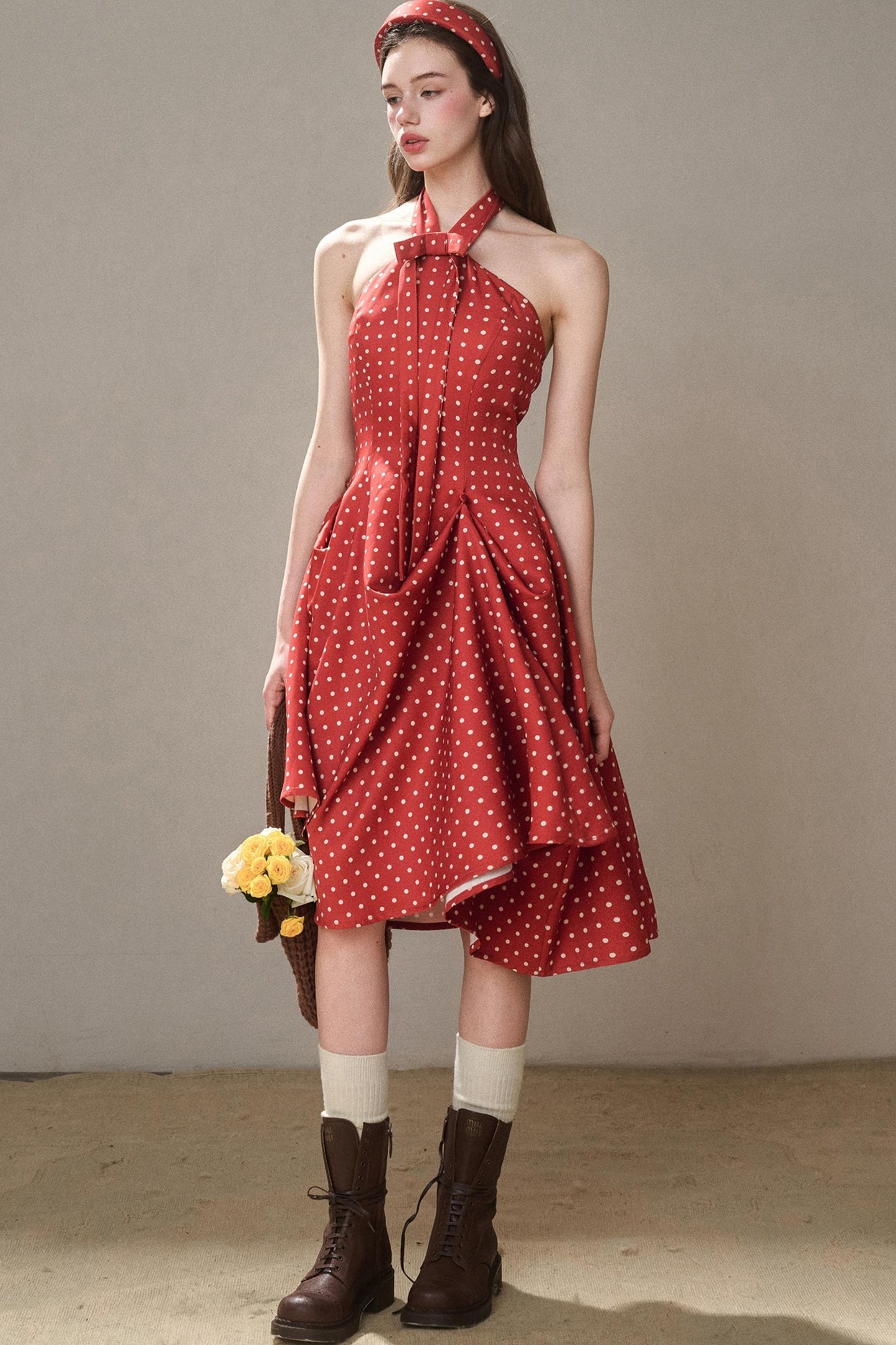 Galaxy Comfortable Retro Red Dress