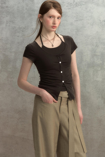 Chic Linen Wide-Leg Trousers