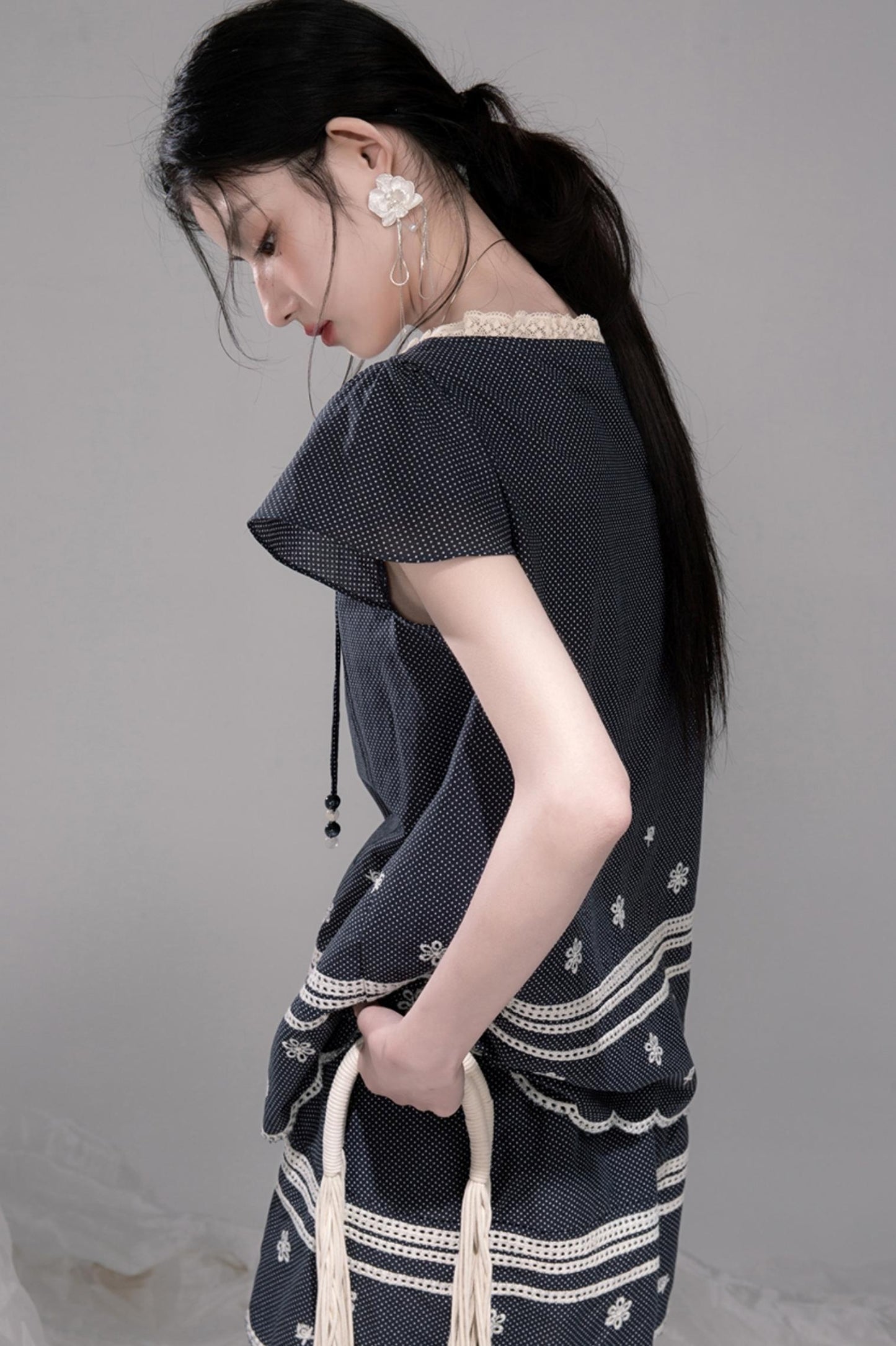 Bali Coconut Sea Embroidered Set