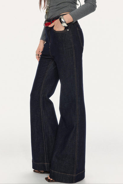 Slim Fit High-Waisted Bootcut Jeans