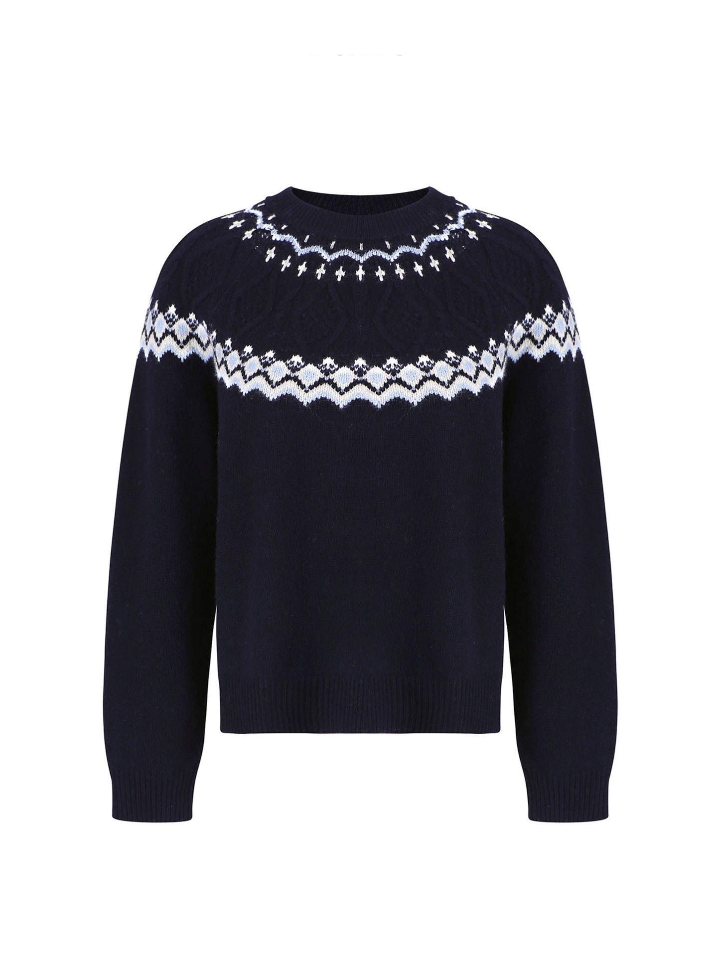 Nordic Wool Cable Knit Sweater