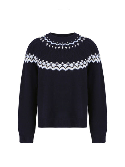Nordic Wool Cable Knit Sweater