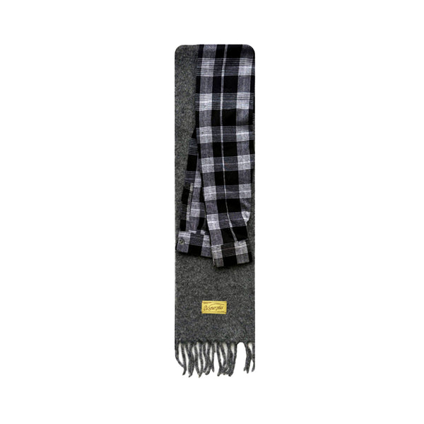 Plaid Tassel Wool Scarf