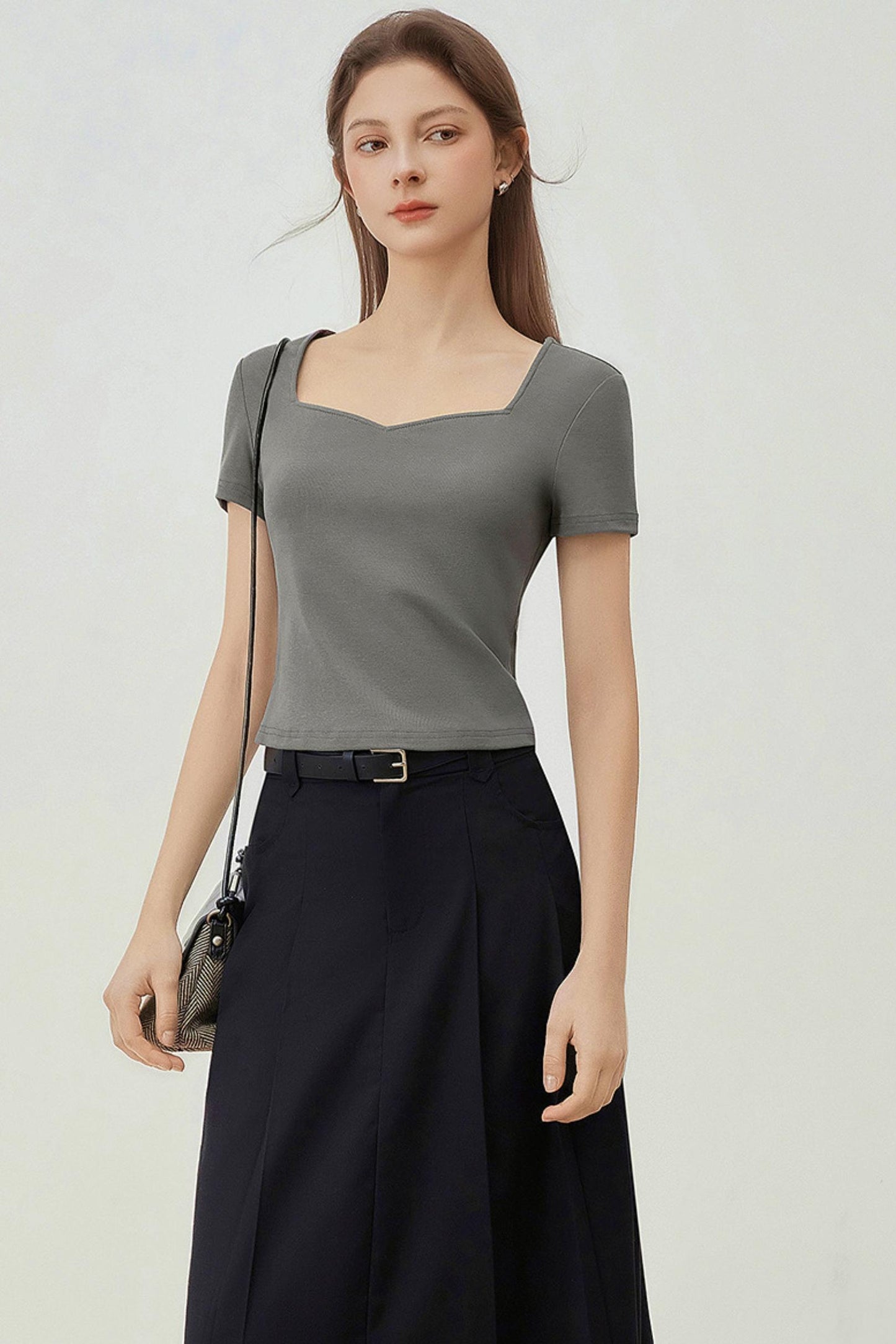 Retro Square Neck Tee