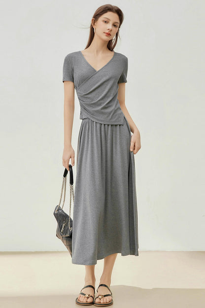 Summer Irregular Two-Piece Dress Set