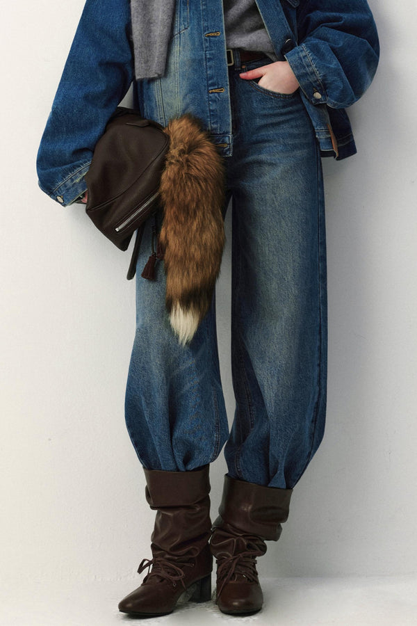 Retro Blue Denim Jacket Set-Up