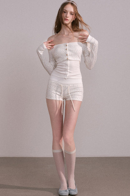 Slim Waist Long Sleeve Top Set-Up