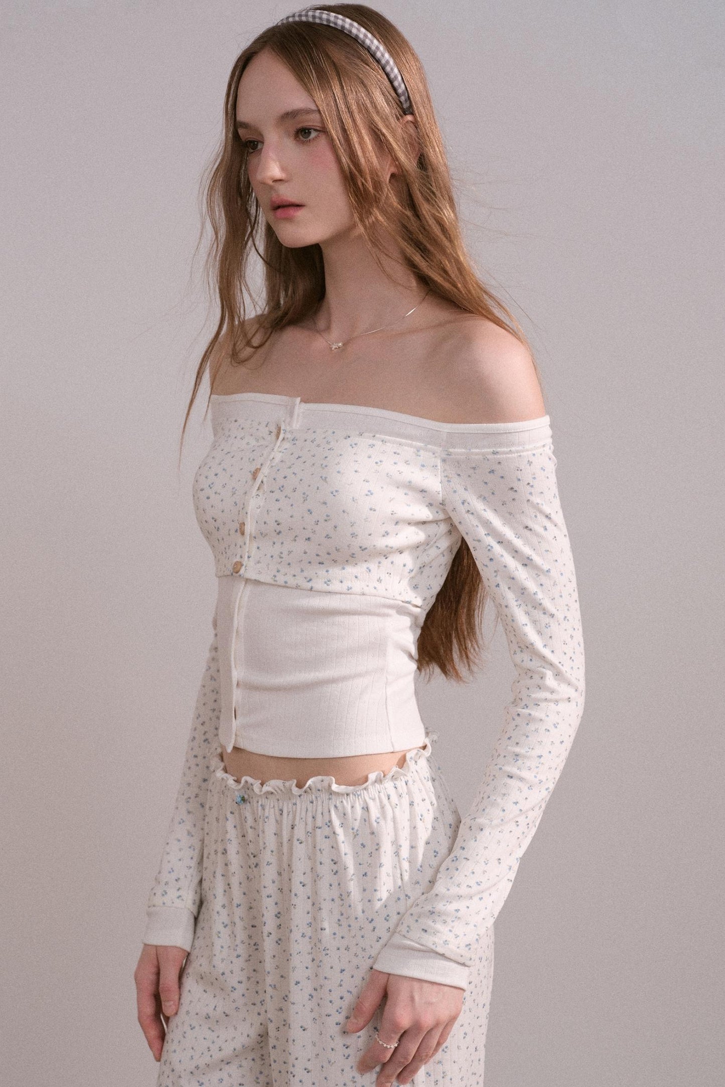 Slim Waist Long Sleeve Top Set-Up