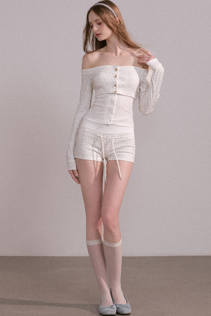 Slim Waist Long Sleeve Top Set-Up