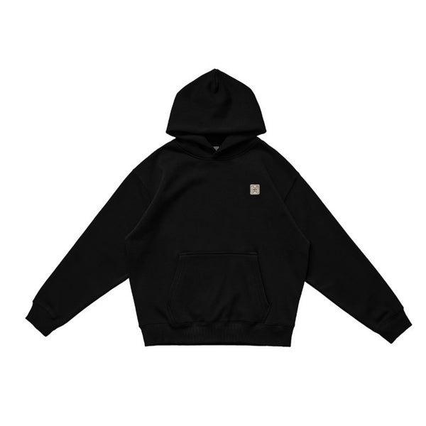 두꺼운 플리스 후드 스웨트셔츠 & 치마 세트 