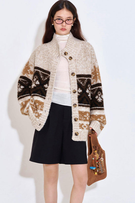 Fair Isle Sweater Cardigan