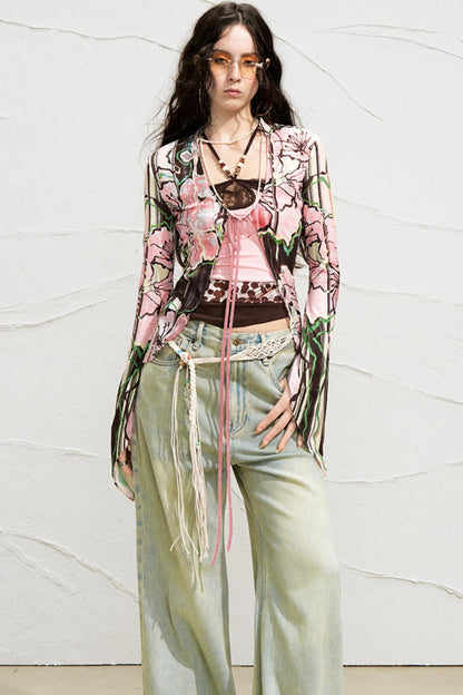 Color-Blocked Two-Piece Dress Set