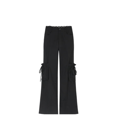 Lace-Trimmed Womens Pants