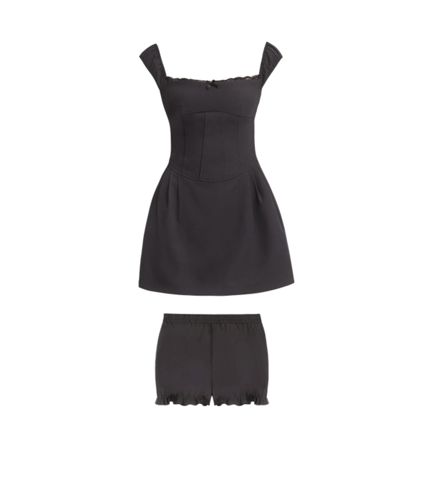 Polka Dot One-Shoulder Dress