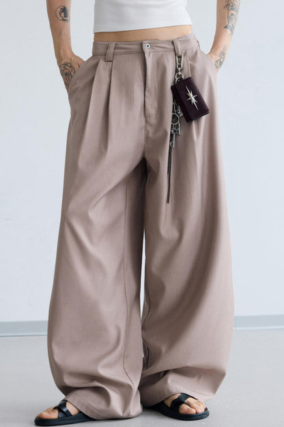 Vintage Striped Wide Leg Trouser Pants