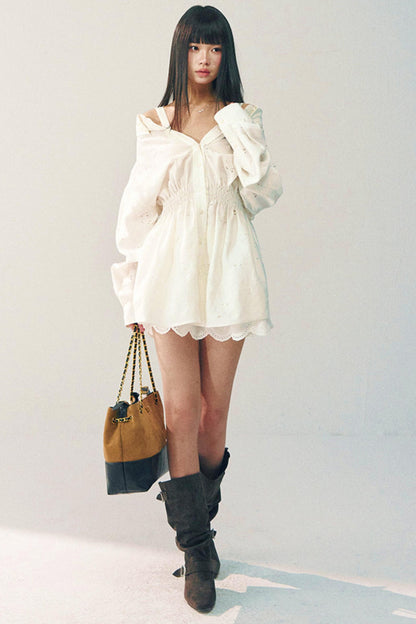 Off-Shoulder Lace Dress