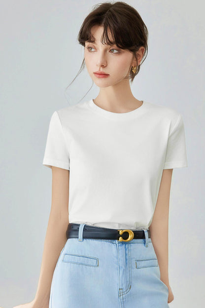 Slim Fit Lily Style White Tee