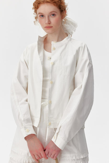 White Cargo Jacket
