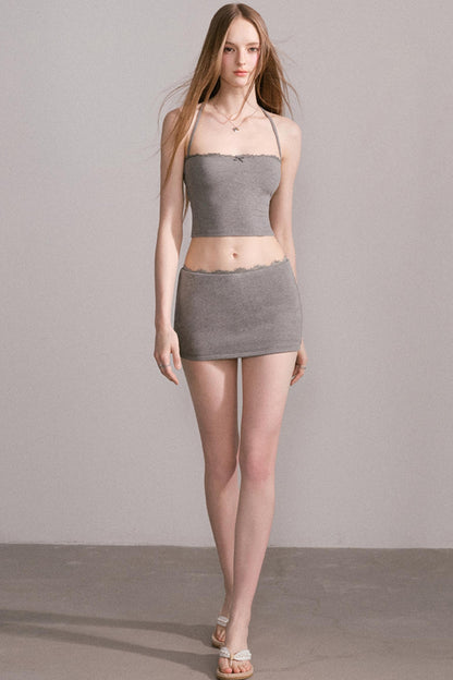 Summer Chic Two-Piece Halter Set-Up