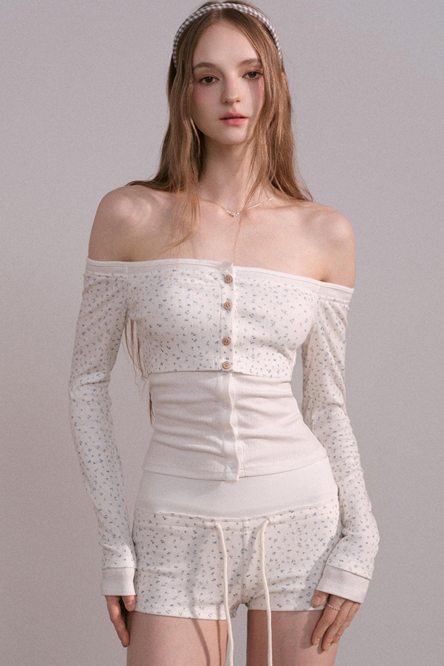 Slim Waist Long Sleeve Top Set-Up