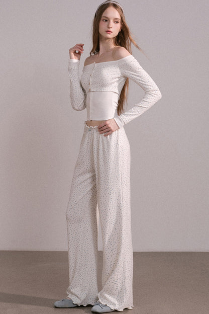 Slim Waist Long Sleeve Top Set-Up