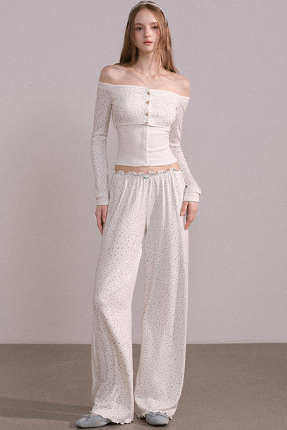 Slim Waist Long Sleeve Top Set-Up