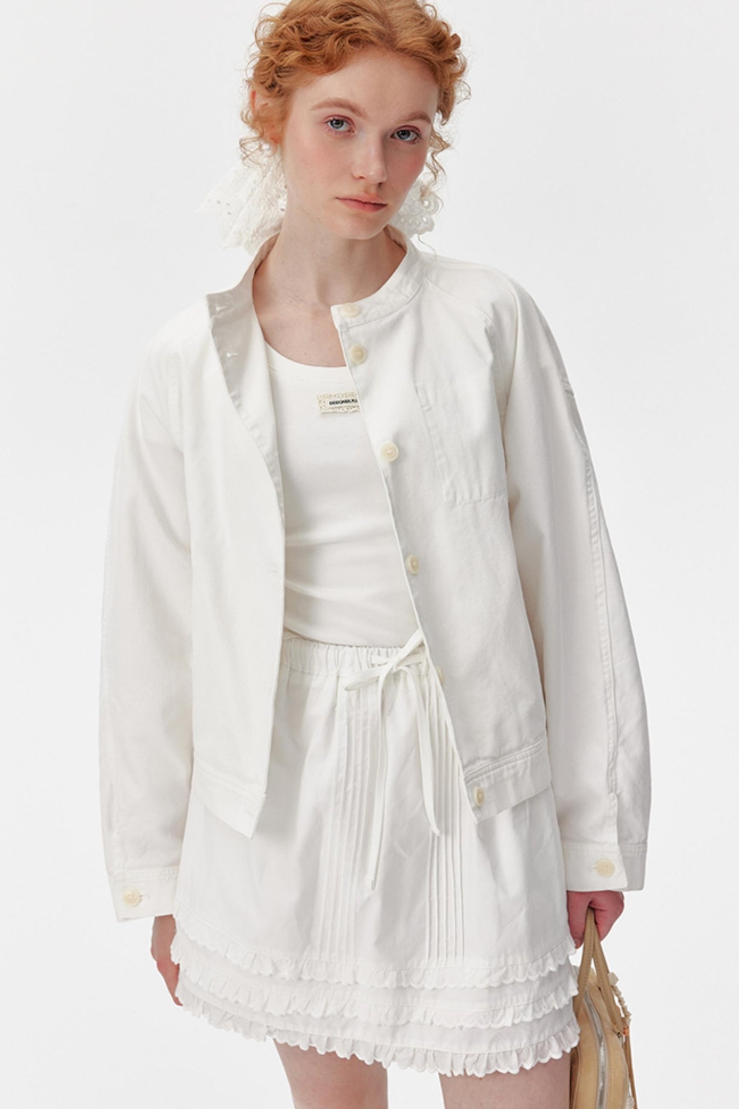 White Cargo Jacket