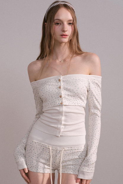 Slim Waist Long Sleeve Top Set-Up