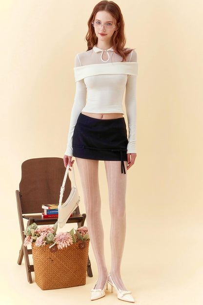 Spice Girls Asymmetrical Mesh Top