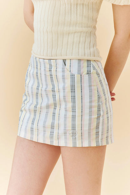 Summer Spice A-Line Plaid Skirt