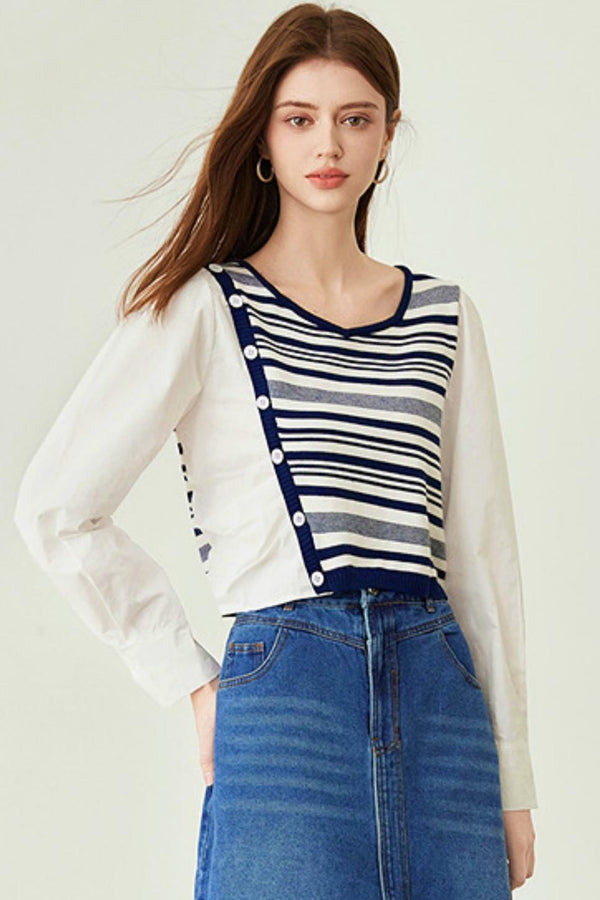 Striped Knit Sweater