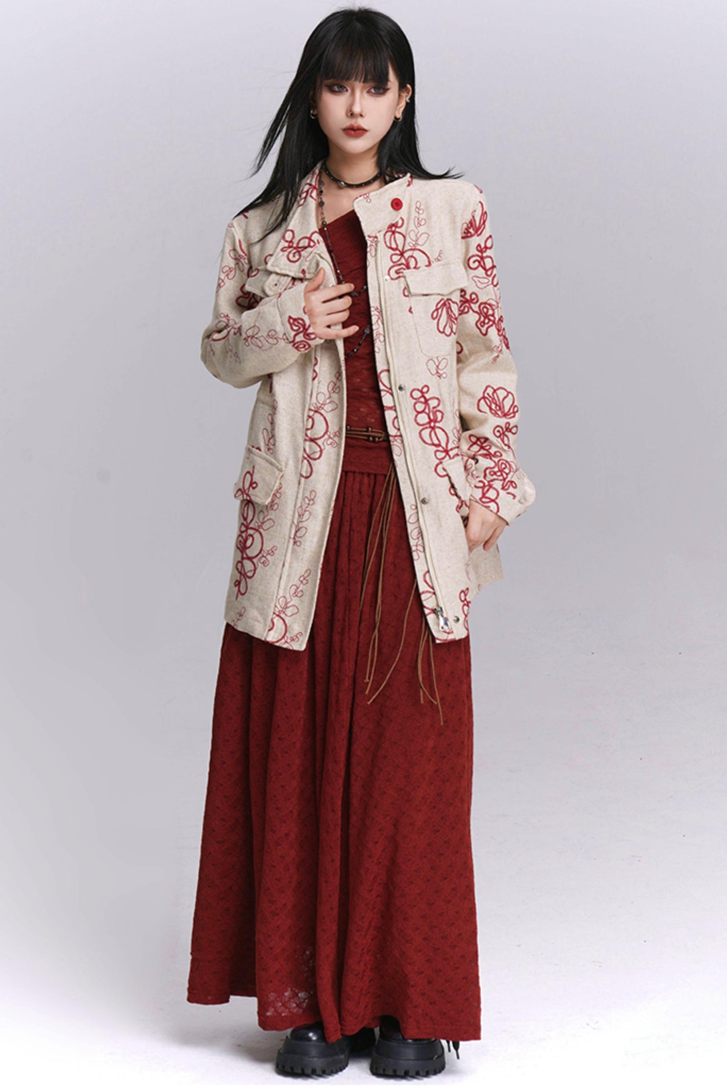 Temperament Linen Trench Coat