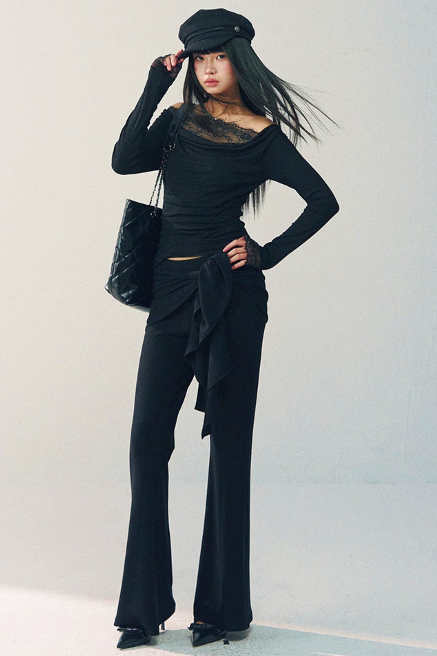 High-Waisted Flared Pants