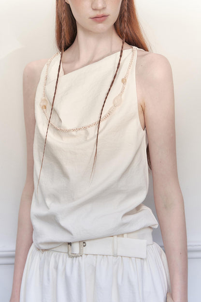 White Starry Mesh Dress