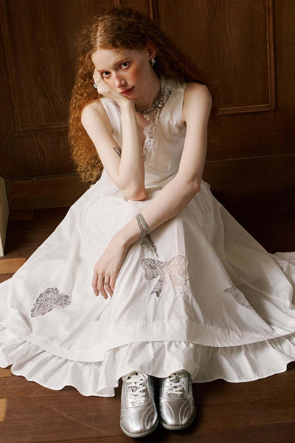 Elegant V-Neck Lace Dress