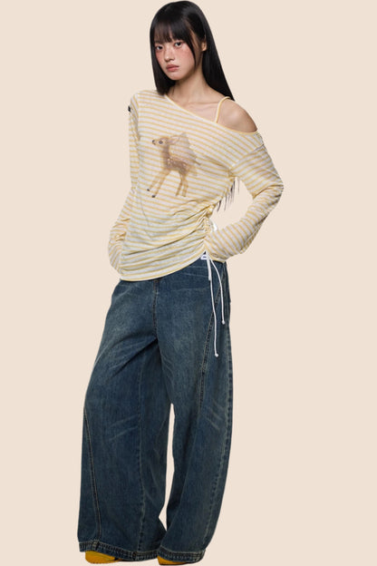 Slant Shoulder Sunscreen Tee