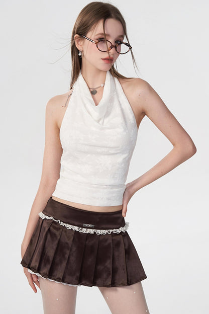 Sunset Lace Mini Skirt