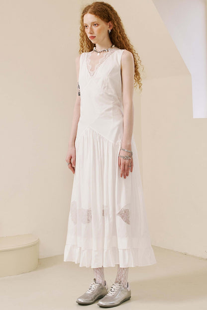 Elegant V-Neck Lace Dress