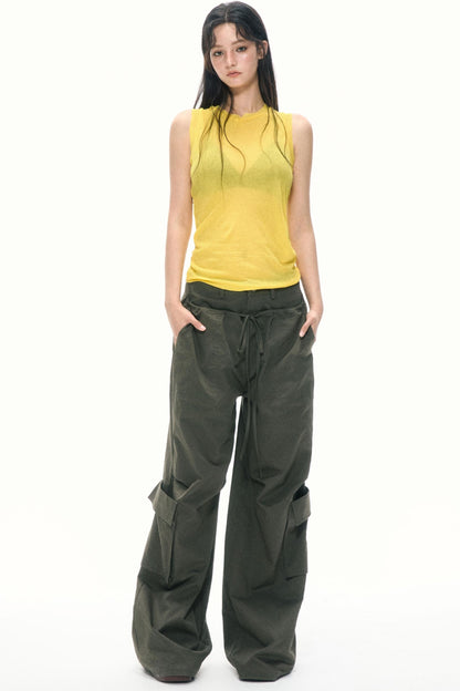 Summer High-Waisted Wide-Leg Kids Pants